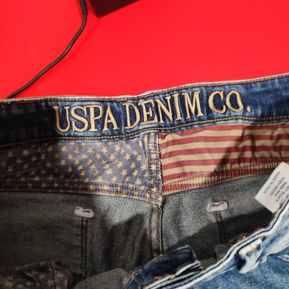 U.S. Polo Assn. jeans denim distressed rips men's size 34 x 29 - Picture 7 of 7